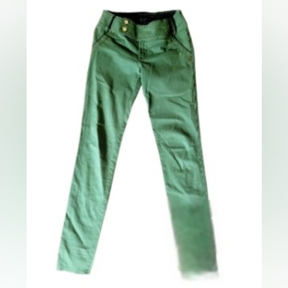 KENZO Jeans Gold And Green Size 4 - Picture 1 of 6
